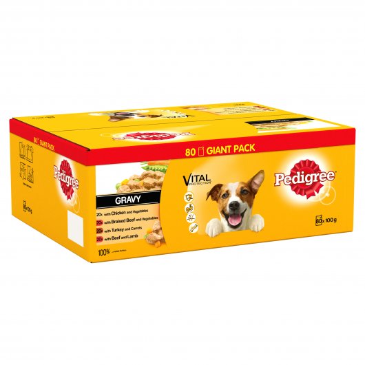 Pedigree Mixed Selection in Gravy in Pouch for Dogs