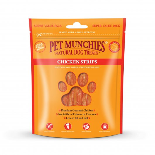 Pet Munchies Chicken Strips Treats for Dogs 320g