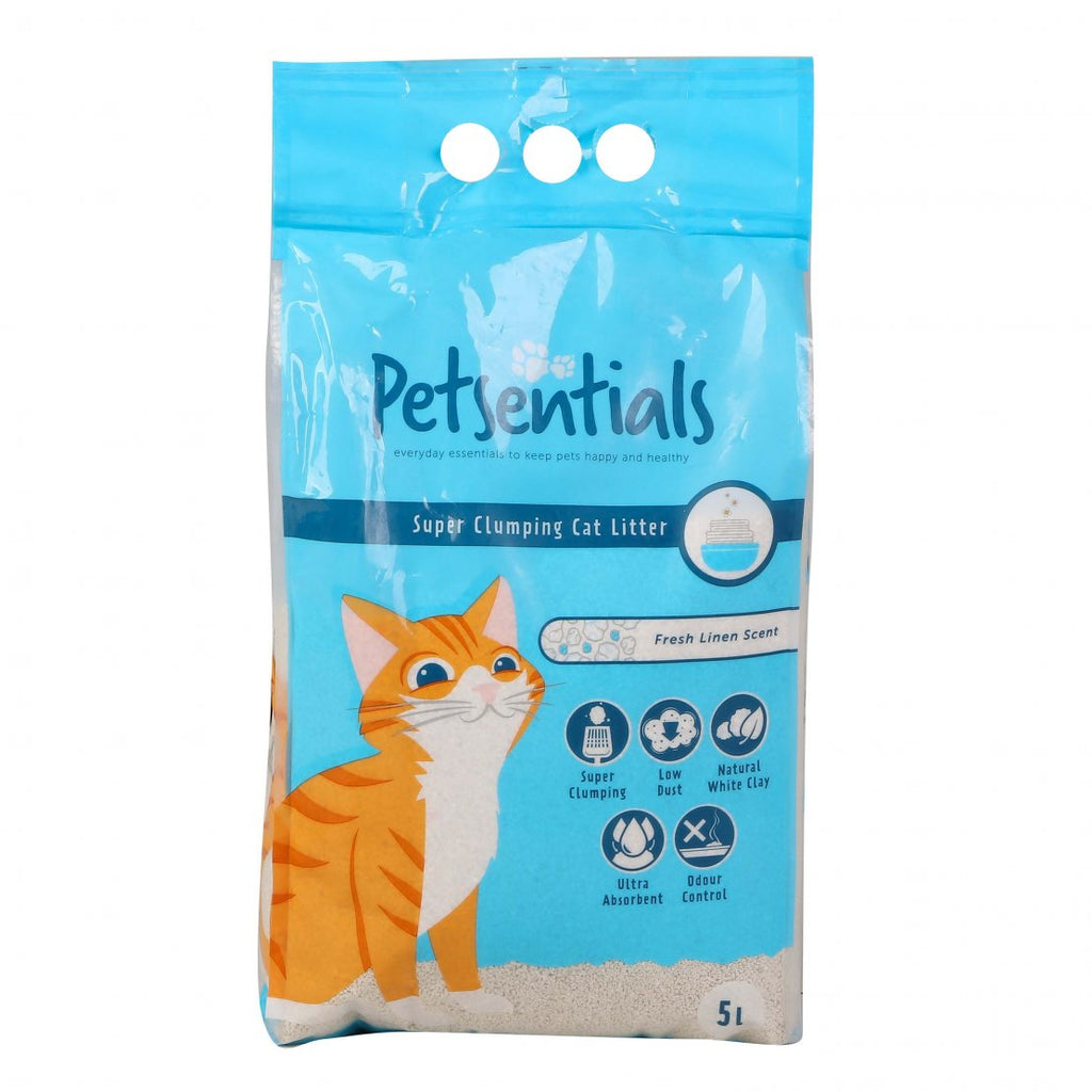 Petsentials Fresh Linen Scented Super Clumping Cat Litter
