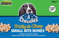 Fold Hill Chewdless Milky Cheesy Small Bite Bones Treats for Dogs - 10kg