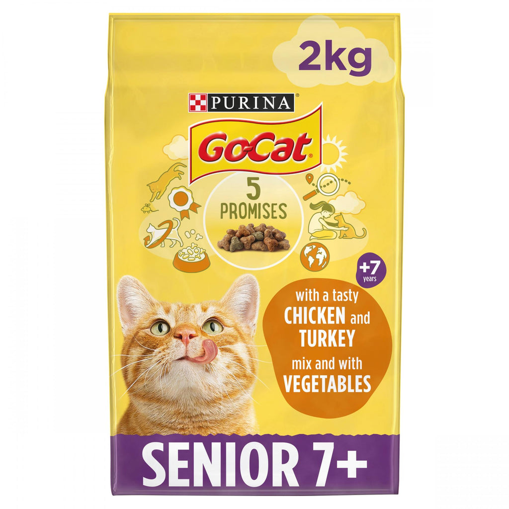Purina Go-Cats Complete Chicken & Vegetables for Senior Cats