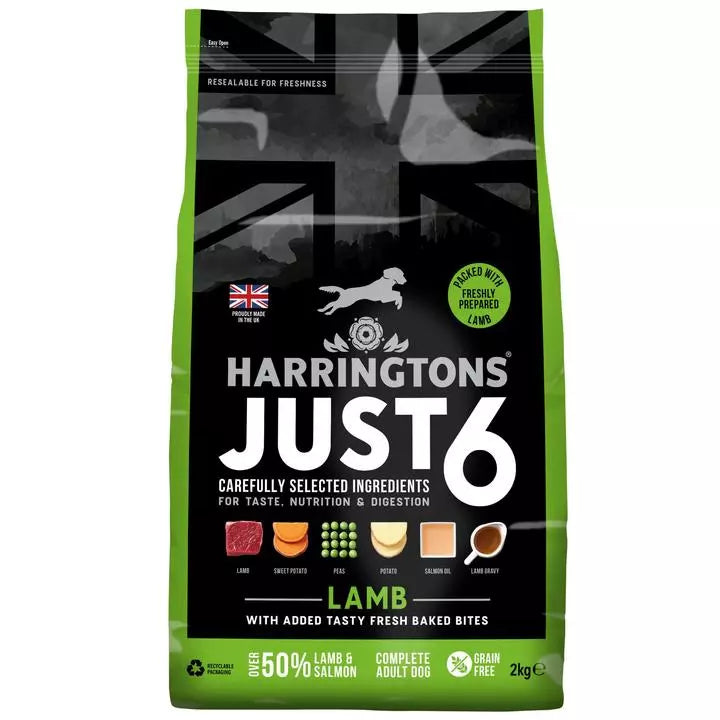 Harringtons Just 6 Lamb Complete Dry Dog Food