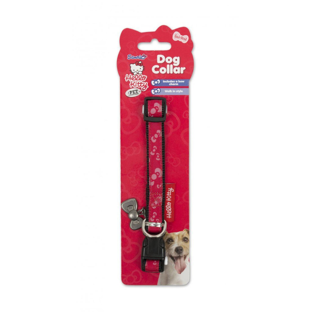 Hello Kitty Premium Bow Design Dog Collar 2 X 40-56cm Medium