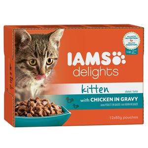 Iams Delights with Chicken in Gravy for Kittens 85g