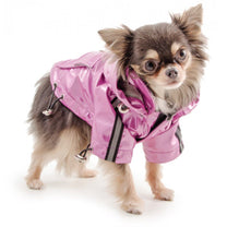 Small Bite Waterproof Mac With Hood Pink - Small