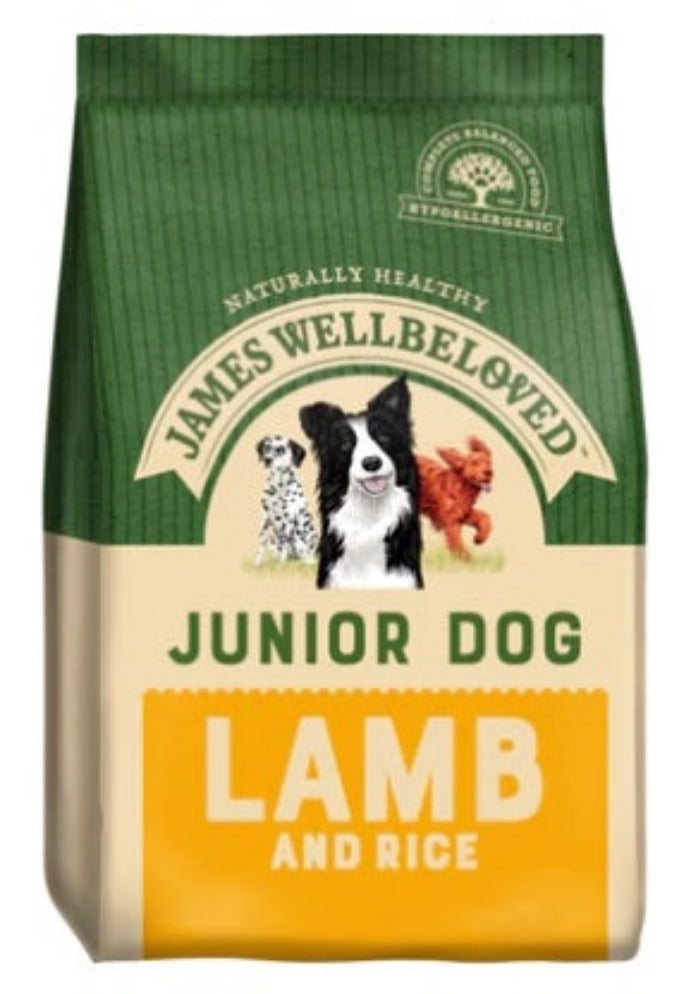 James Wellbeloved Canine Kibble Junior Lamb & Rice