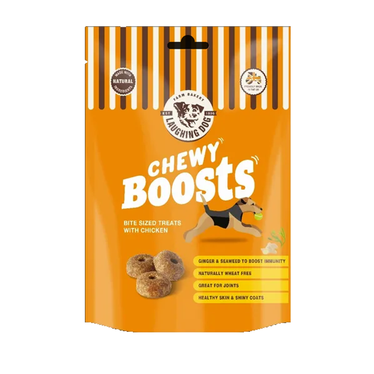 Laughing Dog Chewy Boosts Wheat Free Dog Treats 125g