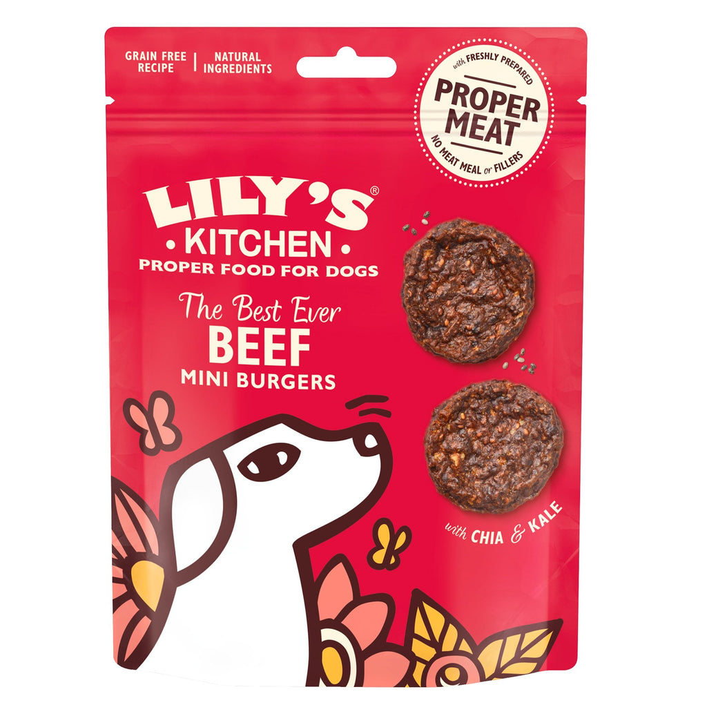 Lily's Kitchen Dog Treats The Best Ever Beef Mini Burgers - 70g