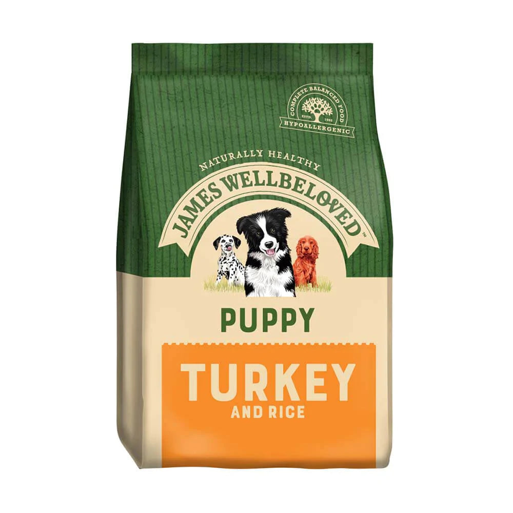 James Wellbeloved Canine Kibble Puppy Turkey & Rice