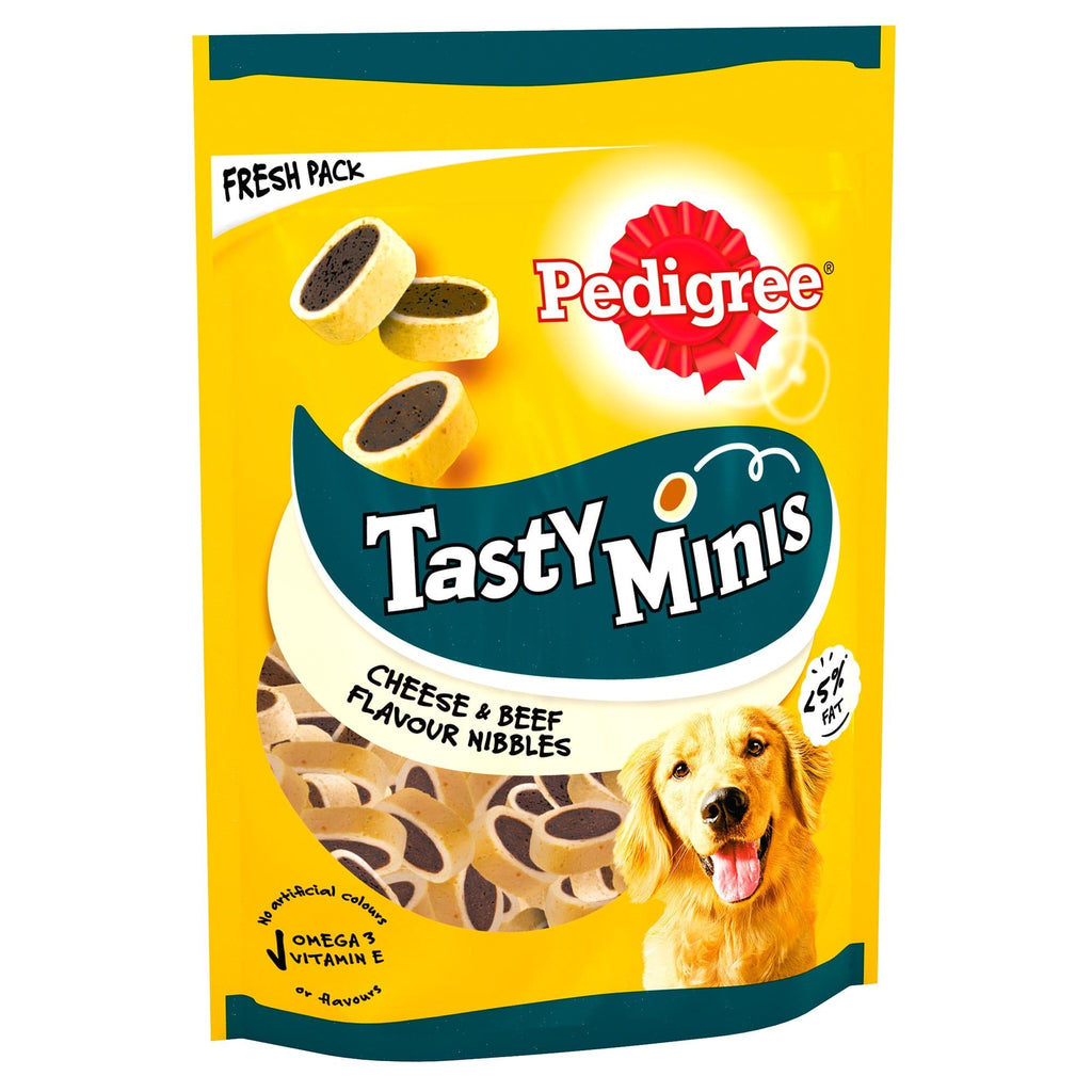 Pedigree Tasty Minis Cheese & Beef Dog Treats 140g