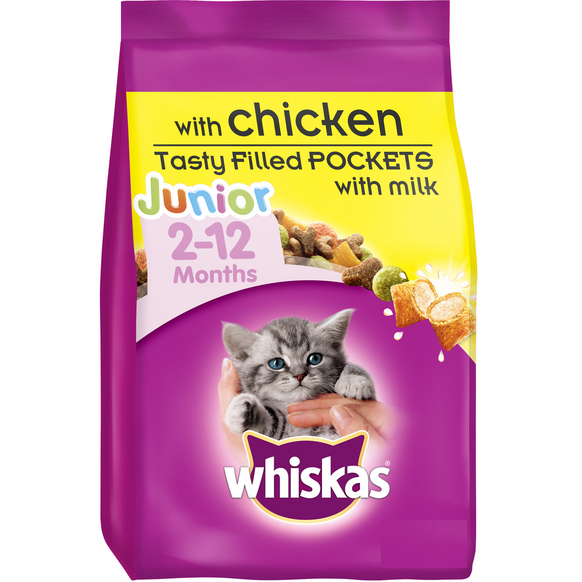 Whiskas Kitten Food Complete Chicken Dry Food For Kitten