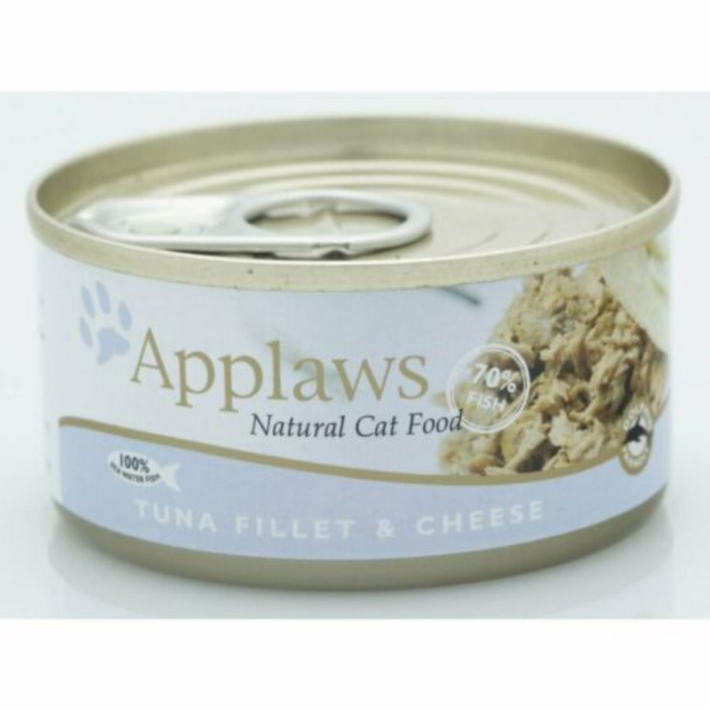 Applaws Wet Cat Food in Can - Tuna Fillet & Cheese - 70g