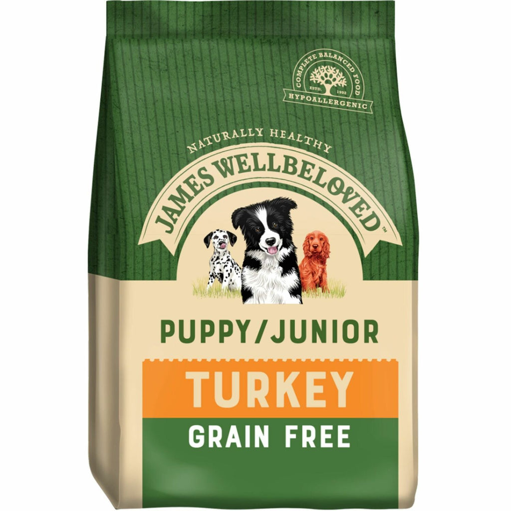 James Wellbeloved Grain-Free Turkey Kibble for Puppies-Juniors 1.5kg
