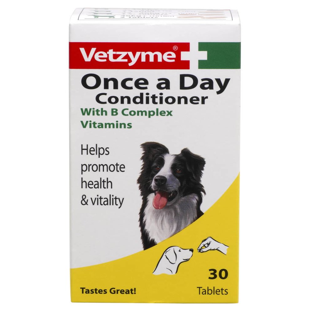 Vetzyme Once A Day Conditioner for Dogs 30 tab